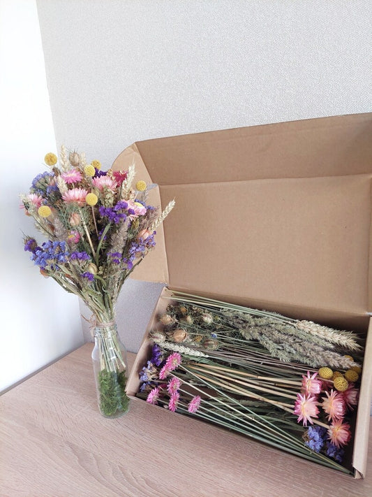 Dried Flower Vase Arrangement Centerpiece