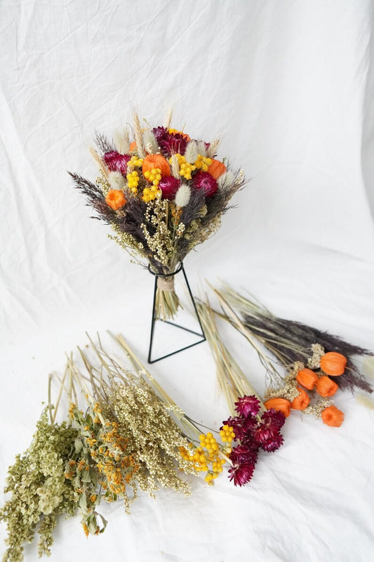 Box of dried flowers