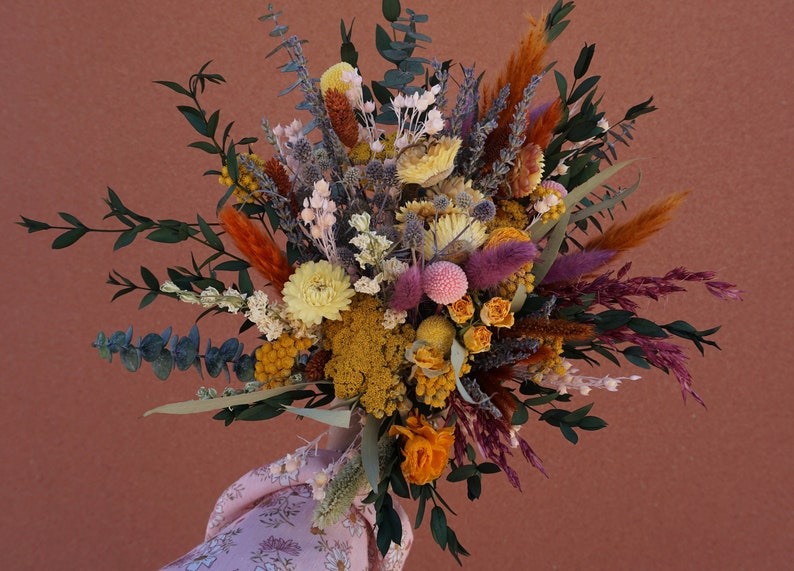 Eucalyptus Wildflower Bridal bouquet