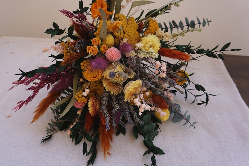 Eucalyptus Wildflower Bridal bouquet