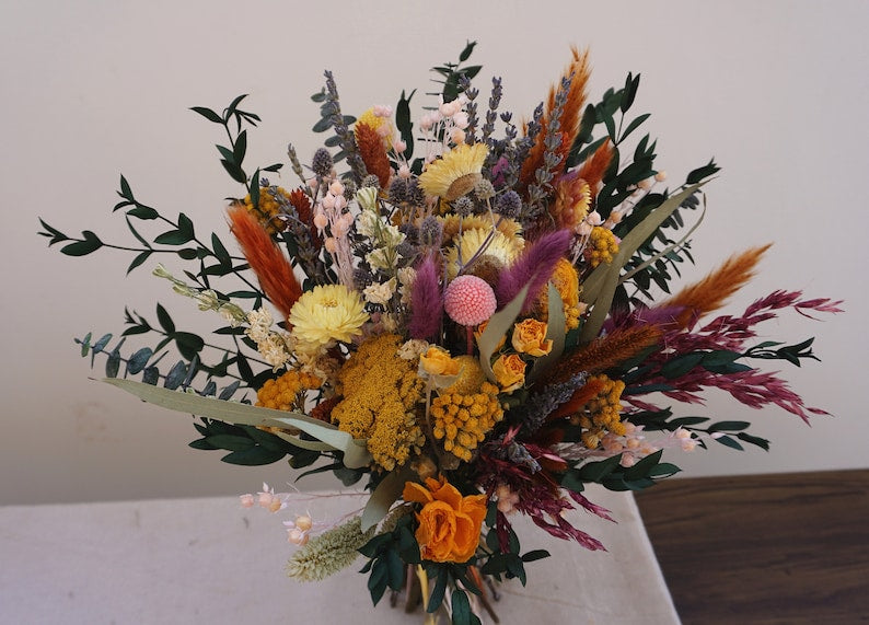 Eucalyptus Wildflower Bridal bouquet