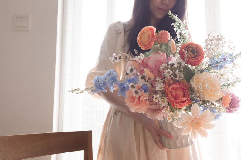 Summer wedding bridal bouquet