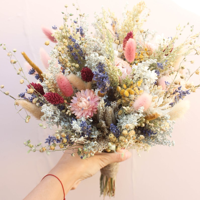 Peach Dream & Lavender Wildflowers Bouquet