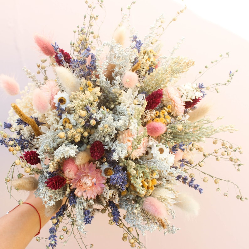 Peach Dream & Lavender Wildflowers Bouquet