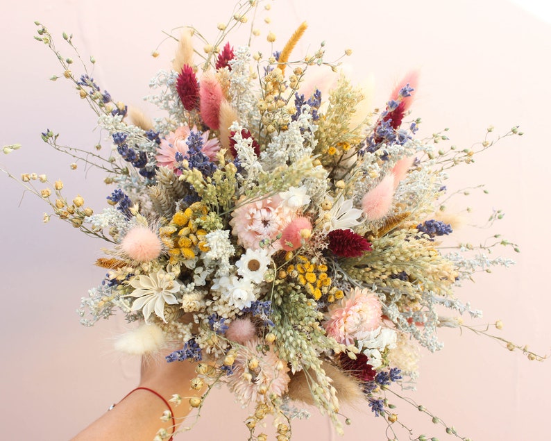 Peach Dream & Lavender Wildflowers Bouquet