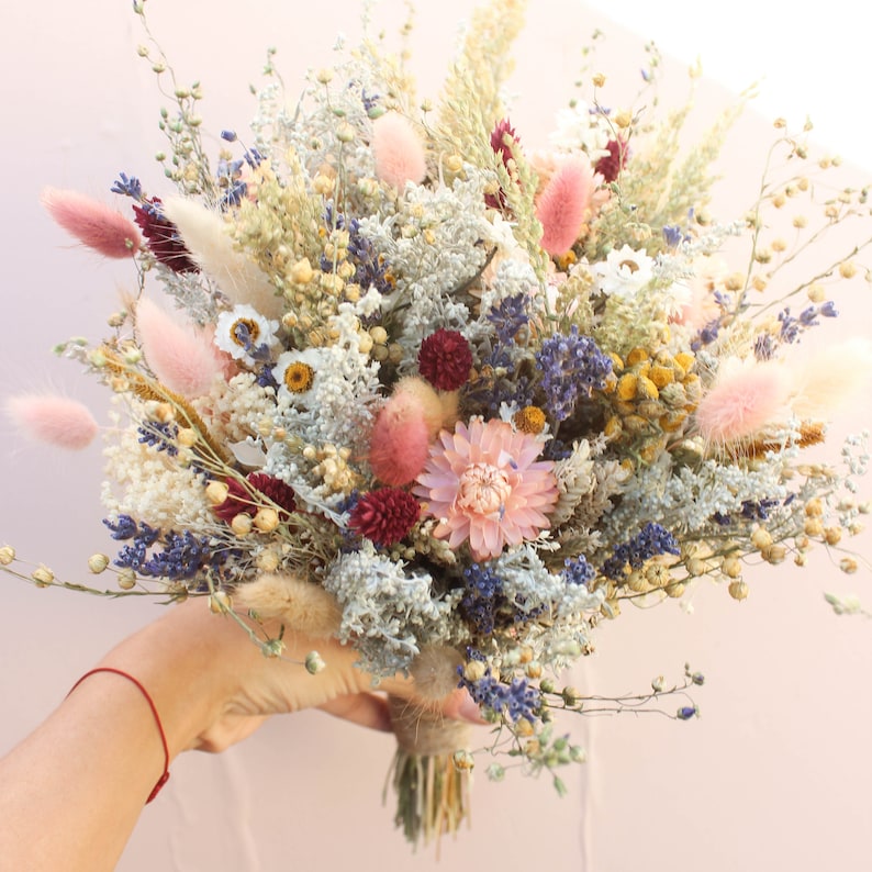 Peach Dream & Lavender Wildflowers Bouquet